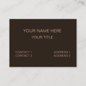 Mid Century Moderne Bloemen Geometrische Visitekaartje (Achterkant)