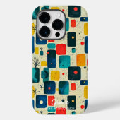 Mid-Century Moderne Blokken met Aangepaste Naam Case-Mate iPhone Case (Achterkant)