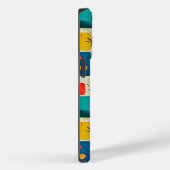 Mid-Century Moderne Blokken met Aangepaste Naam Case-Mate iPhone Case (Achterkant / Rechts)