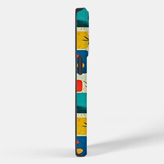 Mid-Century Moderne Blokken met Aangepaste Naam Case-Mate iPhone Case (Achterkant / Rechts)