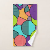 Mid-Century Moderne Circle Collage Bad Handdoek (Handdoek)