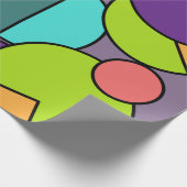 Mid-Century Moderne Circle Collage Cadeaupapier (Hoek)