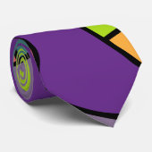 Mid-Century Moderne Circle Collage Stropdas (Opgerold)