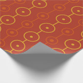 Mid-Century Moderne Circle Strings Cadeaupapier (Hoek)