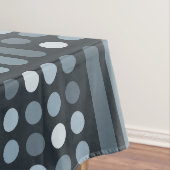 Mid Century Moderne Circles Lines Slate Tafelkleed (Voorbeeld)