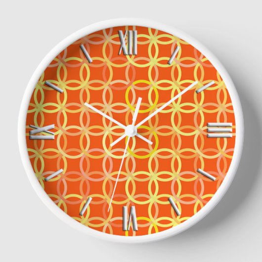 Mid-Century Moderne cirkels, mandarijn oranje (Voorkant)