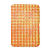 Mid-Century Moderne cirkels, mandarijn oranje Badmat (Voorkant Verticaal)