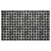 Mid-Century Moderne cirkels, zwart, wit en grijs Stof (Fat Quarter)