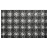 Mid-Century Moderne cirkels, zwart, wit en grijs Stof (Yard (91,4 cm))