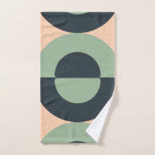 Mid-Century Moderne citroenkruid Bad Handdoek (Handdoek)