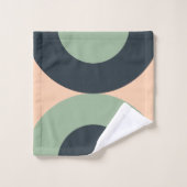 Mid-Century Moderne citroenkruid Bad Handdoek (Wasdoekje)