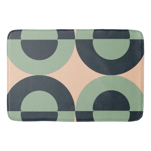 Mid-Century Moderne citroenkruid Badmat (Voorkant)