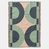 Mid-Century Moderne citroenkruid Deken (Voorkant Verticaal)