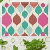 Mid Century Moderne Colorful Geometric Theedoek (Gevouwen)