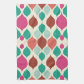 Mid Century Moderne Colorful Geometric Theedoek (Verticaal)