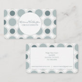 Mid Century Moderne Concentric Circles Designer Visitekaartje (Voorkant / Achterkant)