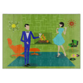 Mid Century Moderne Couple Cutting Board Snijplank (Voorkant)