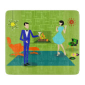Mid Century Moderne Couple Cutting Board Snijplank (Voorkant)