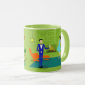 Mid Century Moderne Couple Mok (Voorkant rechts)