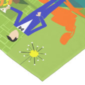 Mid Century Moderne Couple Table Runner Korte Tafelloper (Hoek)