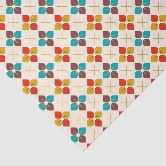 Mid Century Moderne Decoupage Tissuepapier (Detail)