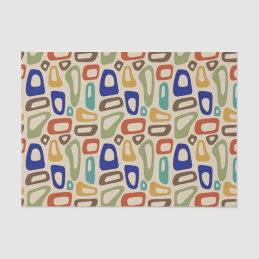 Mid Century Moderne Decoupage Tissuepapier (Voorkant)