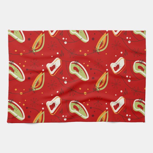 Mid Century Moderne Design Kitchen Towel Theedoek (Horizontaal)