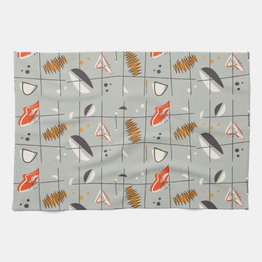 Mid Century Moderne Design Kitchen Towel Theedoek (Horizontaal)