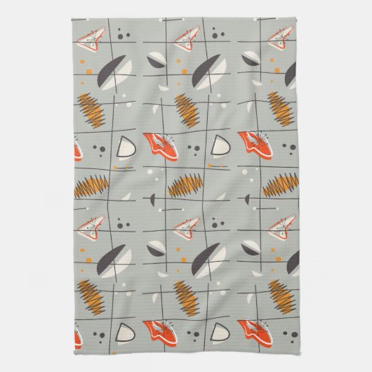 Mid Century Moderne Design Kitchen Towel Theedoek (Verticaal)