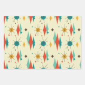 Mid Century Moderne Design Patroon Inpakpapier Vel (Voorkant 2)