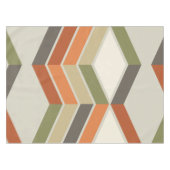 Mid Century Moderne Diagonaal Stripes Groen Sinaas Tafelkleed (Voorkant (Horizontaal))