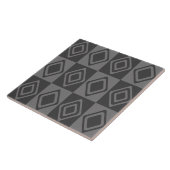 Mid Century moderne diamanten grijs Tegeltje (Zijkant)