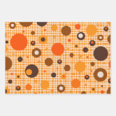 Mid Century Moderne Dotty Stippen Woven Pattern Inpakpapier Vel (Voorkant 2)