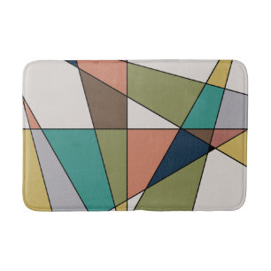 Mid Century Moderne Driehoek Abstract Badmat