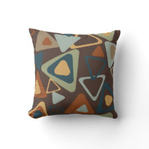 Mid Century Moderne Driehoeken Accent Pillow