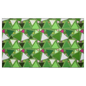 Mid-Century Moderne driehoeken, Lime Green Multi Stof (Fat Quarter)
