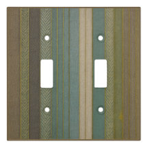 Mid Century Moderne gedempte strepen Print