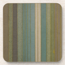 Mid Century Moderne gedempte strepen Print Bier Onderzetter