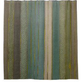 Mid Century Moderne gedempte strepen Print Douchegordijn