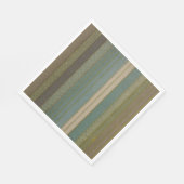 Mid Century Moderne gedempte strepen Print Servet (Hoek)