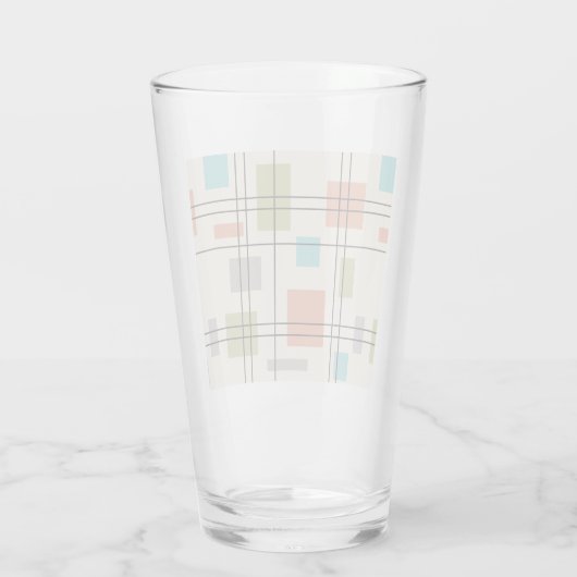 Mid Century Moderne Geometric 3 Glas (Achterkant)