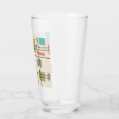 Mid Century Moderne Geometric 3 Glas (Links)