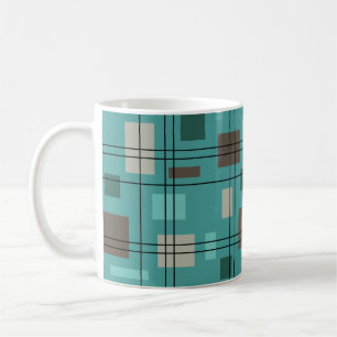 Mid Century Moderne Geometric 8 Koffiemok