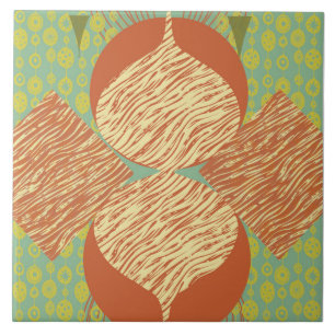 Mid Century Moderne Geometric Tegeltje