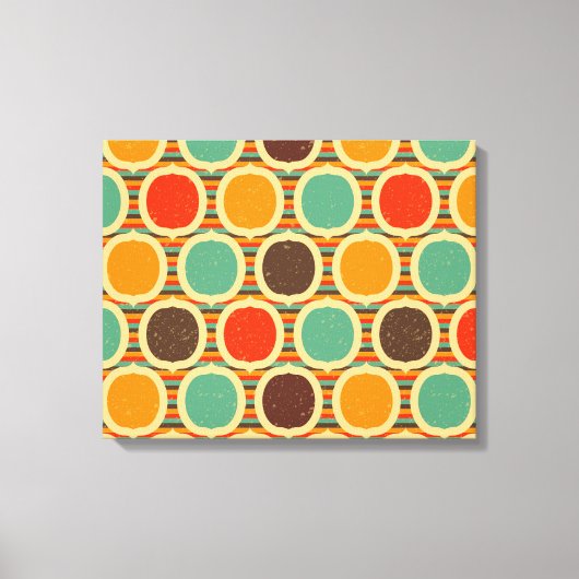 Mid Century Moderne geometrische 5 Canvas Afdruk (Voorkant)