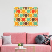 Mid Century Moderne geometrische 5 Canvas Afdruk (Insitu (Woonkamer))
