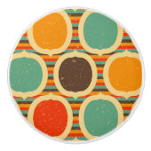 Mid Century Moderne geometrische 5 Keramische Knop (Voorkant)