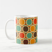 Mid Century Moderne geometrische 5 Koffiemok (Links)