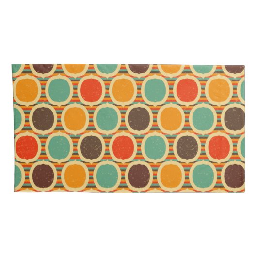 Mid Century Moderne geometrische 5 Kussensloop (Achterkant-Rechts)