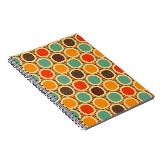 Mid Century Moderne geometrische 5 Notitieboek (Rechterzijde)